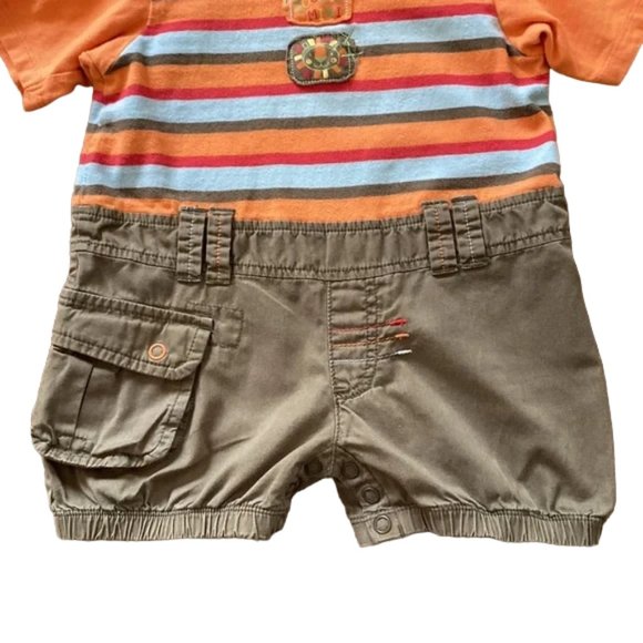 Souris Mini One-Piece Striped Romper 12 Months (74 cm) - Picture 5 of 9